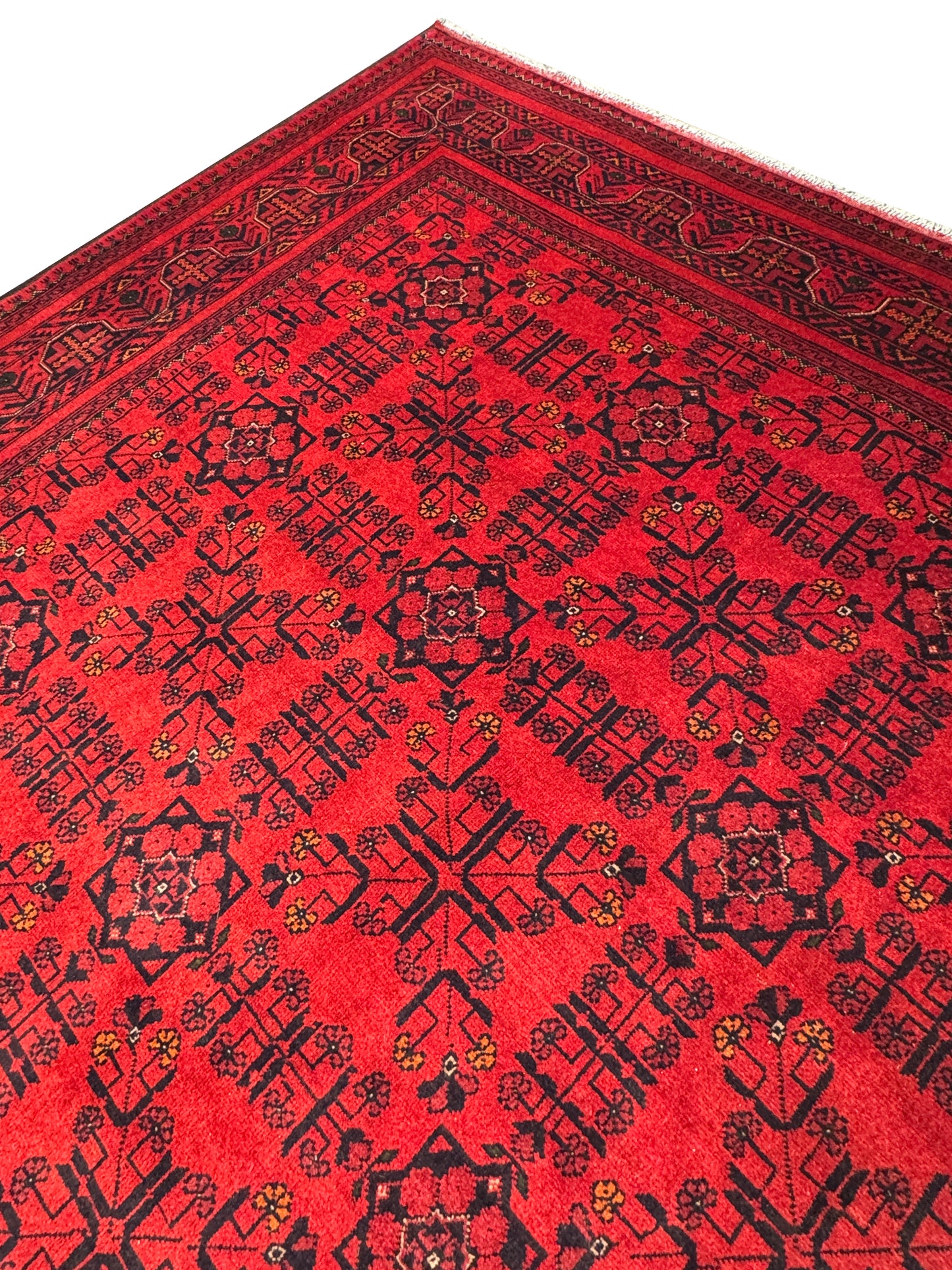 Afghan Ersari weave Kondor fine local wool pile 300x251 cm | Rug 25988