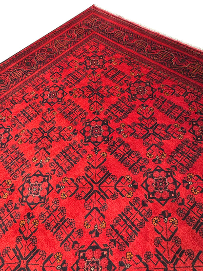Afghan Ersari weave Kondor fine local wool pile 300x251 cm | Rug 25988