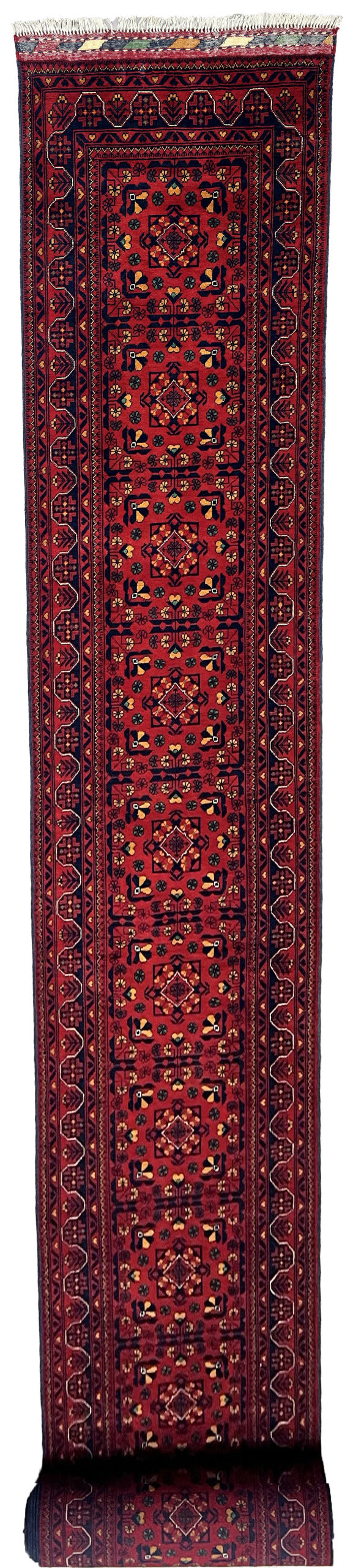 Turkaman weave Runner in Ersari guls design 747x82cm | Rug#26532