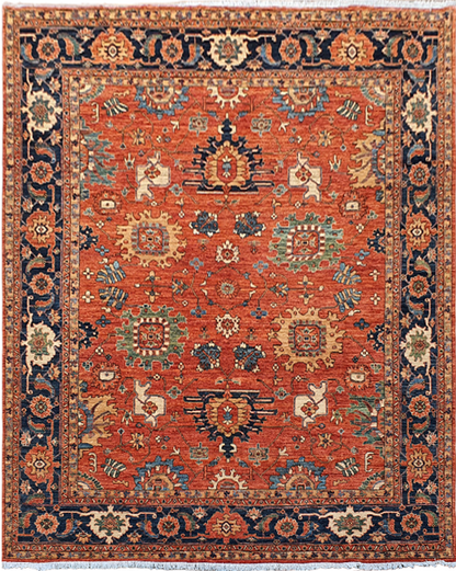 Afghan Turkaman Heriz-serapi-inspired 294x243cm