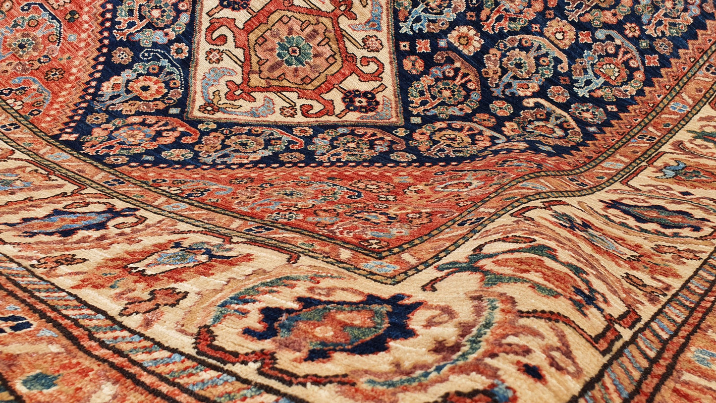 Afghan Turkaman weave, 19th century Qashqai inspired, 272x179cm | Rug# 26715