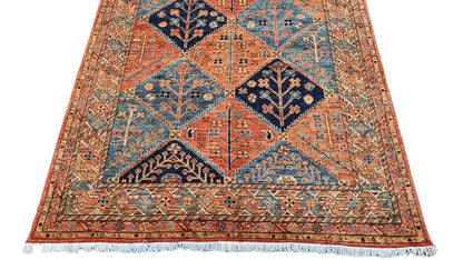 Afghan Turkaman weave, 19th-century Caucasian inspired, 237x151cm | Rug# 26721