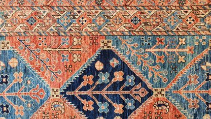 Afghan Turkaman weave, 19th-century Caucasian inspired, 237x151cm | Rug# 26721