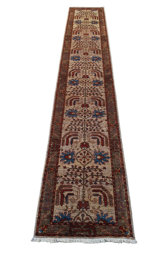 Afghan Turkaman Caucasian-inspired 528x85cm