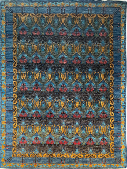 Afghan Turkaman Arts-And-Crafts 413x300cm | Rug# 26883