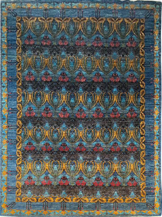 Afghan Turkaman Arts-And-Crafts 413x300cm | Rug# 26883