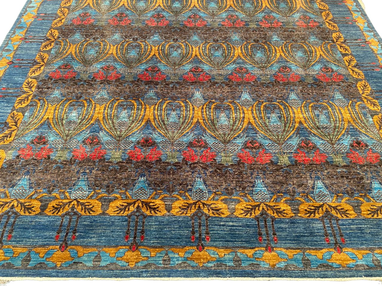 Afghan Turkaman Arts-And-Crafts 413x300cm | Rug# 26883