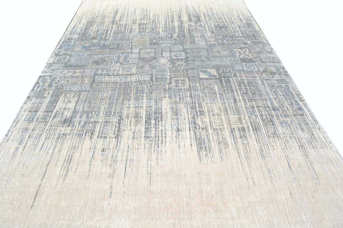 Transitional Mosaic design 369x275cm | Rug# 31631