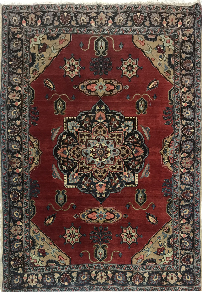 Antique Persian Tabriz, circa 1900, Persia, 182x135cm | Rug# 7014
