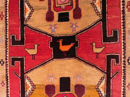 Vintage Meshkin Tribal Runner, Persia 390x122cm | Rug# 1001FA