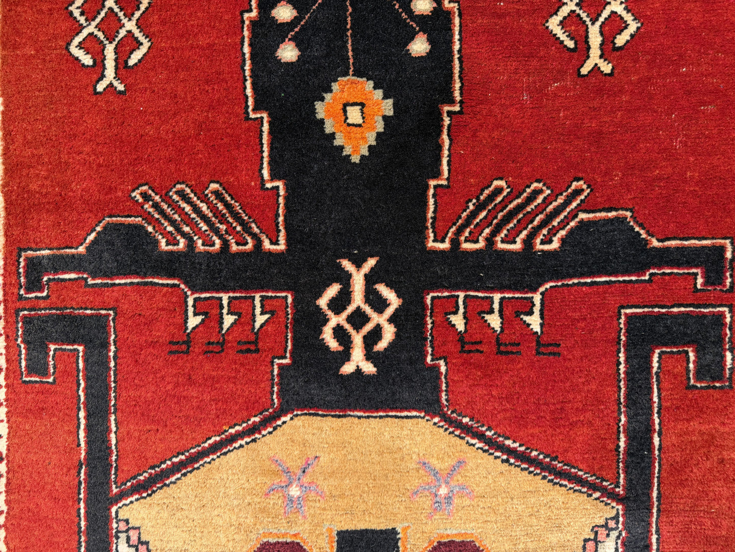 Vintage Meshkin Tribal Runner, Persia 390x122cm | Rug# 1001FA