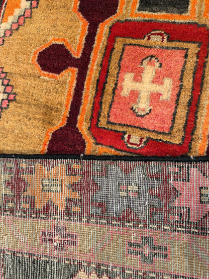 Vintage Meshkin Tribal Runner, Persia 390x122cm | Rug# 1001FA