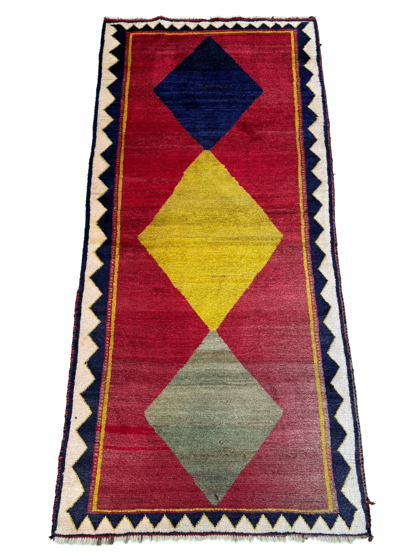 Vintage Nomadic Gabbeh   236x107 cm | Rug# 1001T