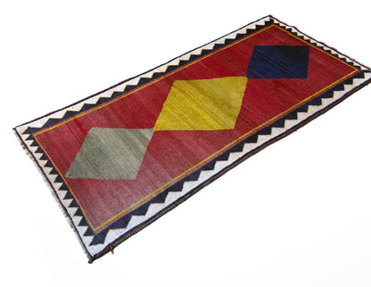 Vintage Nomadic Gabbeh   236x107 cm | Rug# 1001T