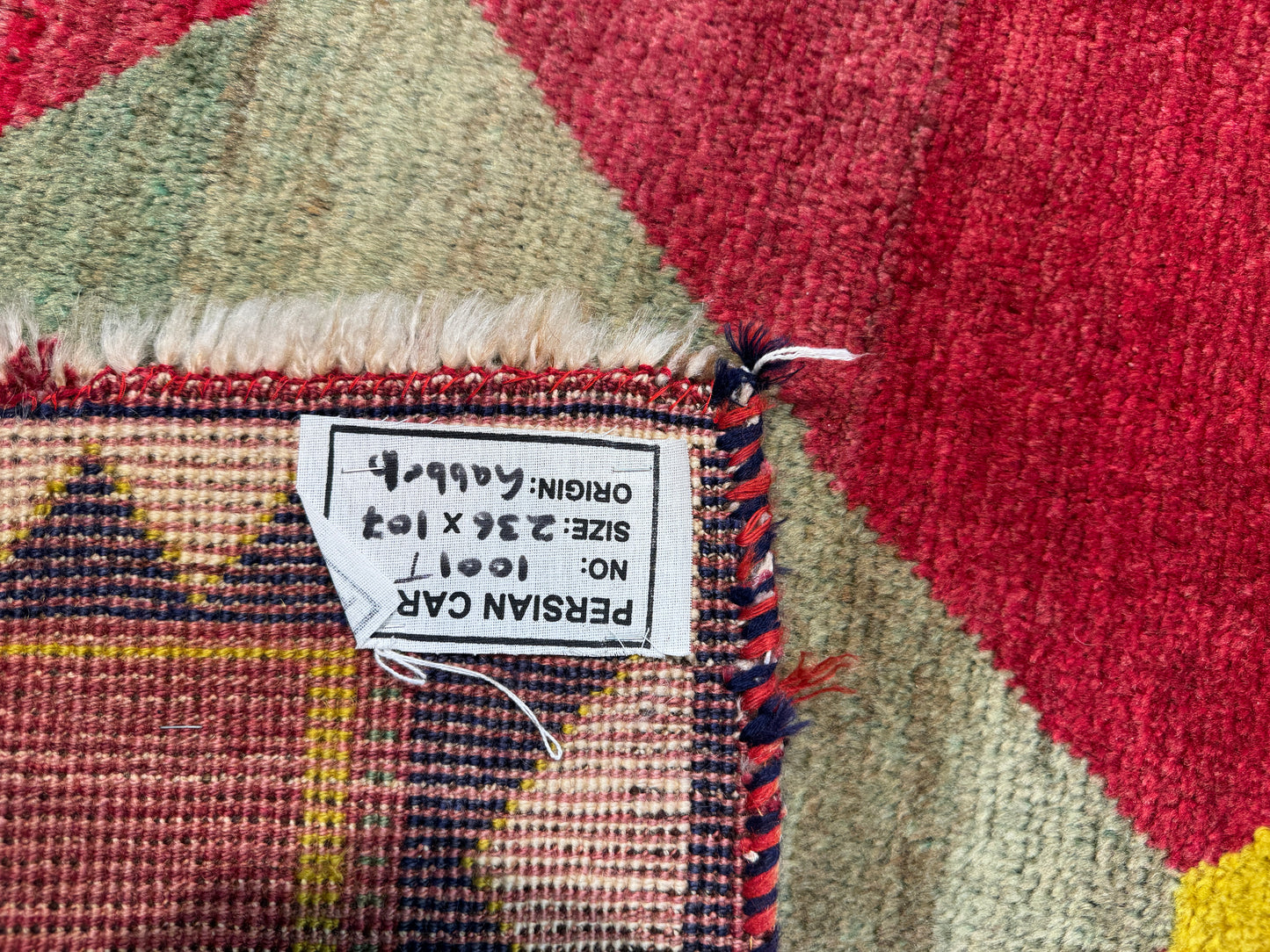 Vintage Nomadic Gabbeh   236x107 cm | Rug# 1001T