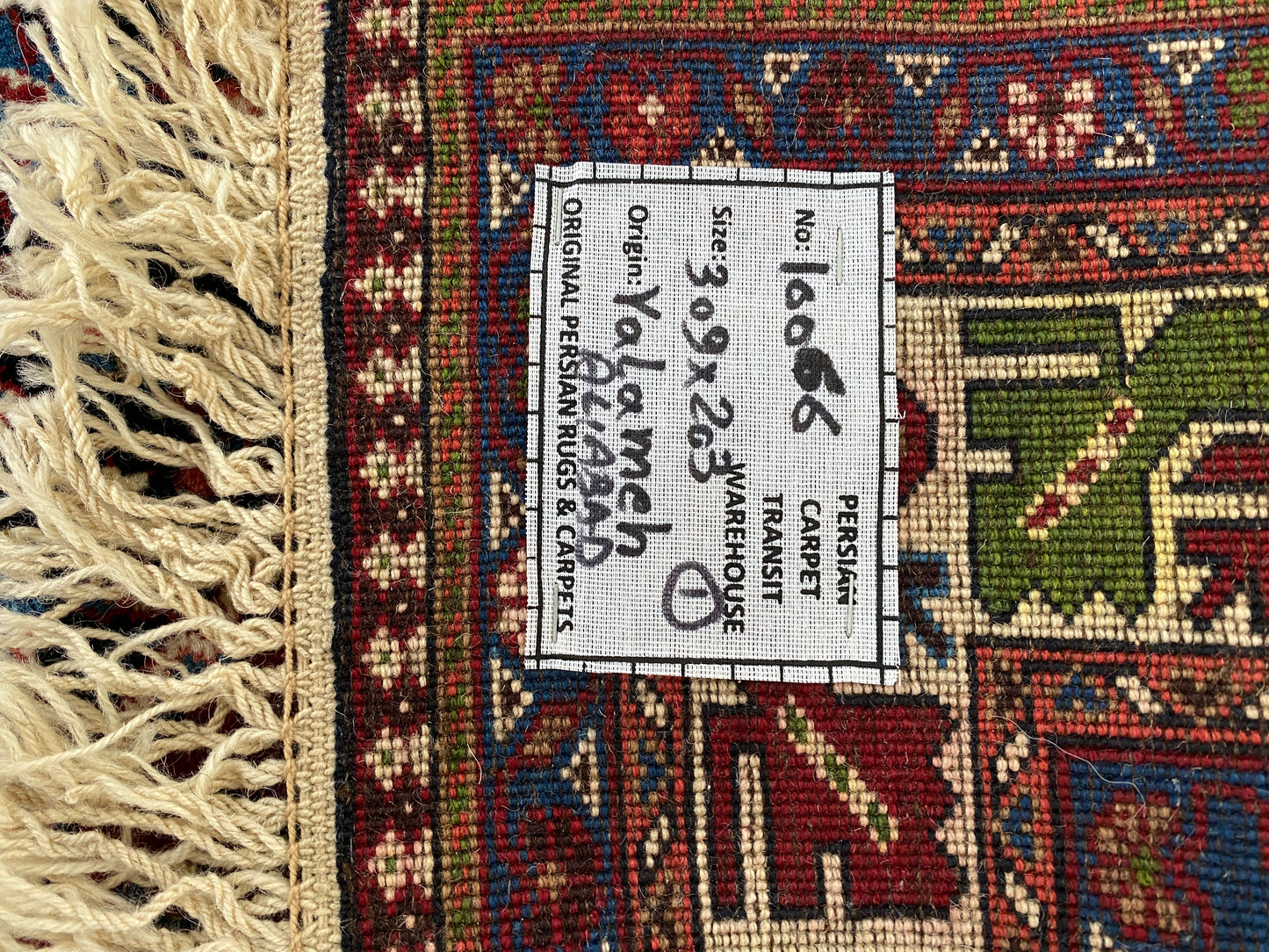 Rare Aliabad Yalameh Persian Rug 309x203 cm | Rug# 10066