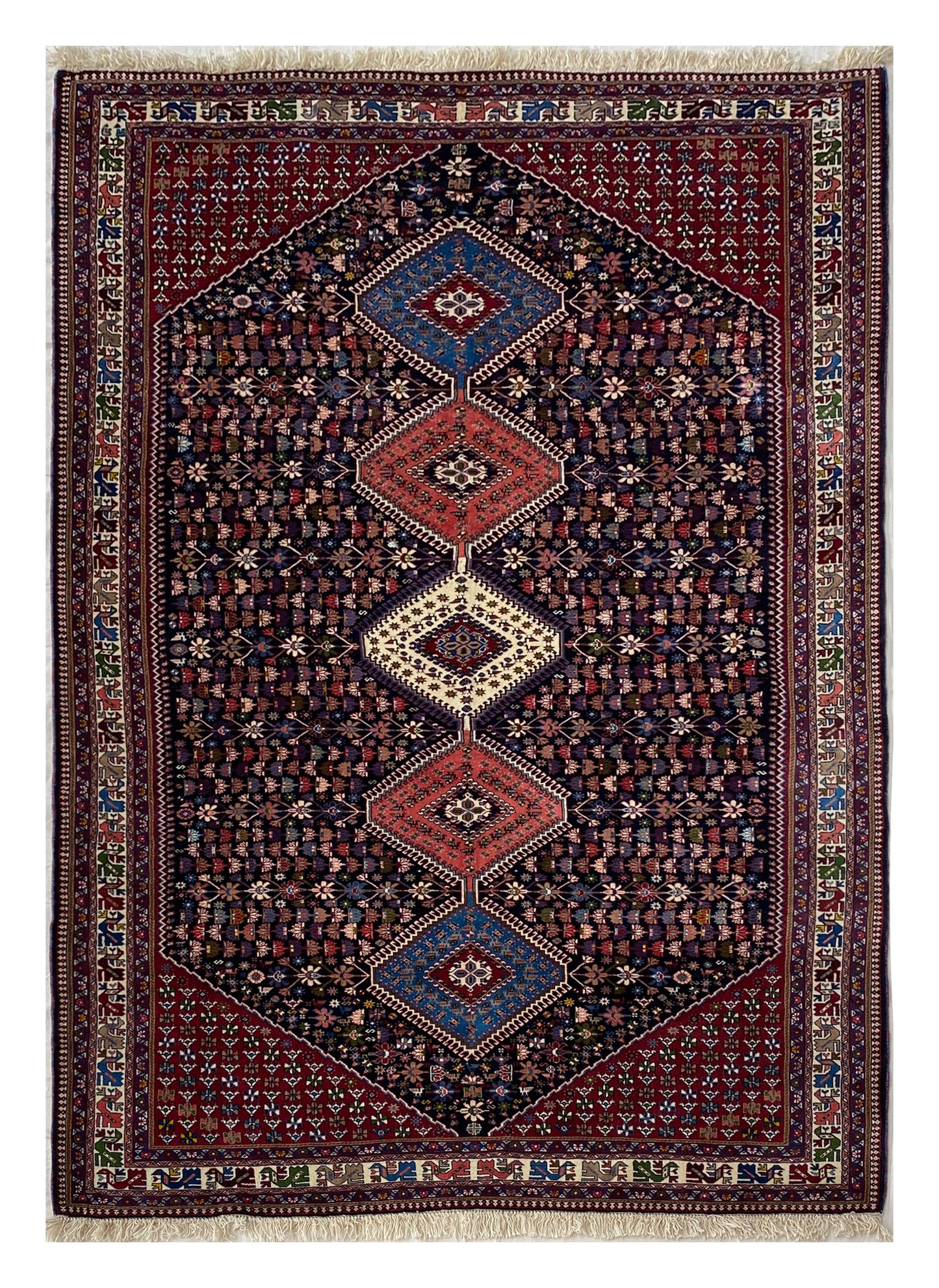 Rare Aliabad Yalameh Persian Rug 309x203 cm | Rug# 10066
