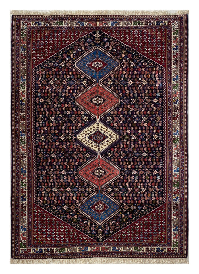 Rare Aliabad Yalameh Persian Rug 309x203 cm | Rug# 10066