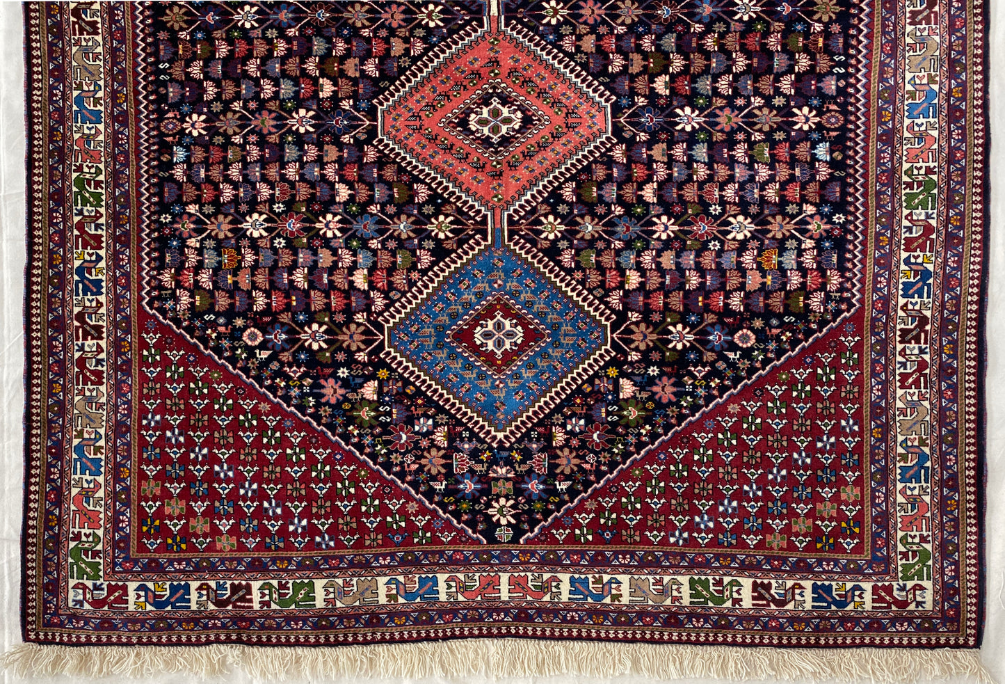 Rare Aliabad Yalameh Persian Rug 309x203 cm | Rug# 10066