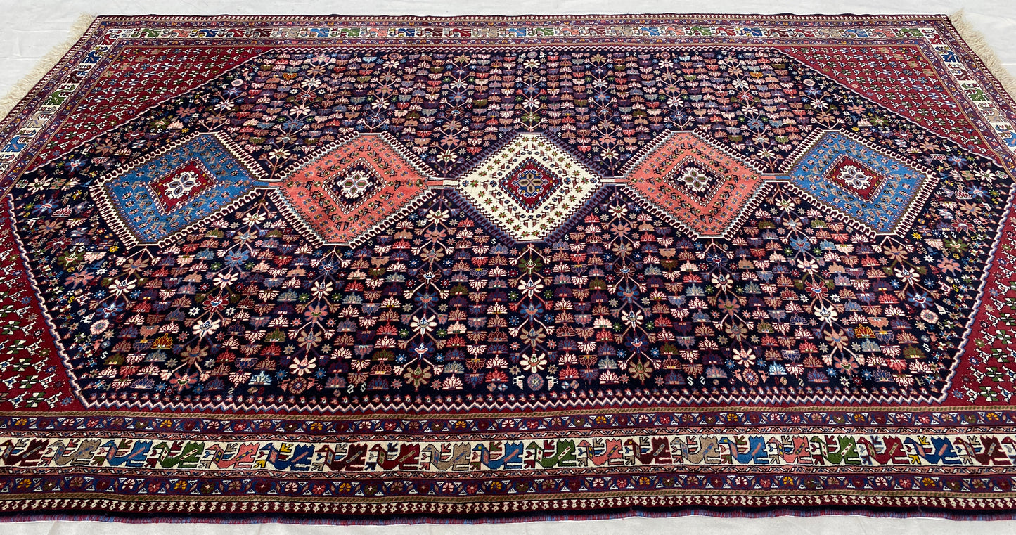 Rare Aliabad Yalameh Persian Rug 309x203 cm | Rug# 10066