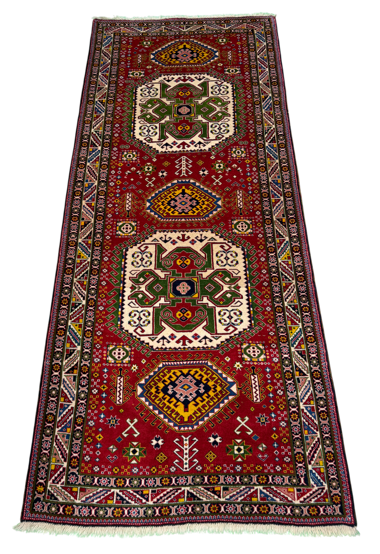 Tribal Aliabad Qashqai 311x128cm | Rug# 10090