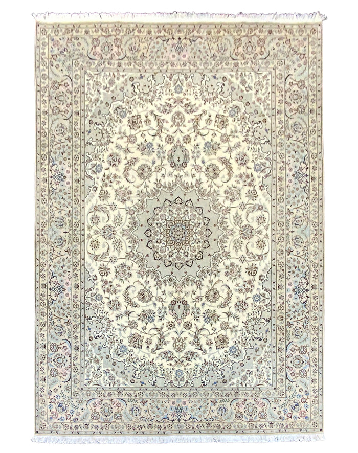 Rare Persian Nain 9LA Wool & Silk Rug 356x250 cm | Rug# 10291