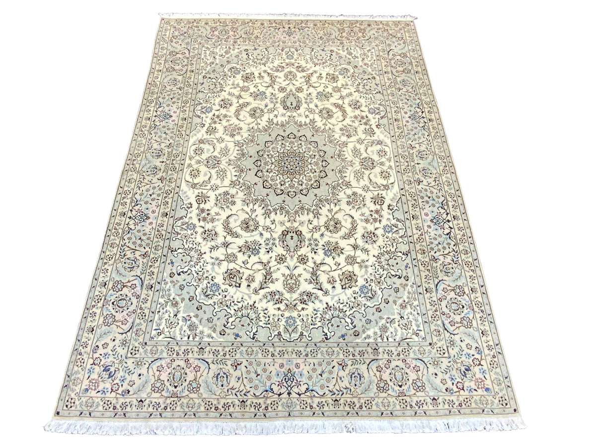 Rare Persian Nain 9LA Wool & Silk Rug 356x250 cm | Rug# 10291