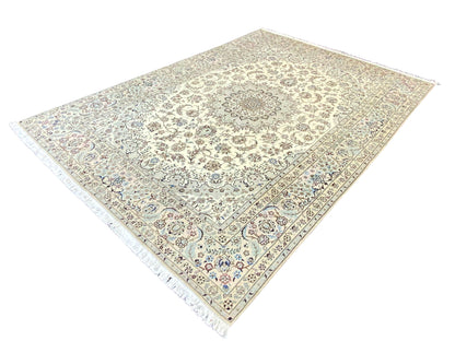 Rare Persian Nain 9LA Wool & Silk Rug 356x250 cm | Rug# 10291