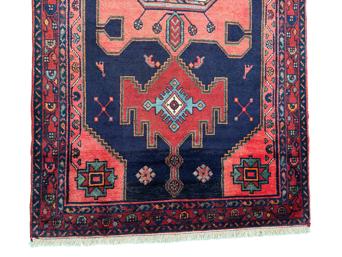 Tribal Shahsavand day-bed rug, Persia 232×111 cm | Rug# 10549