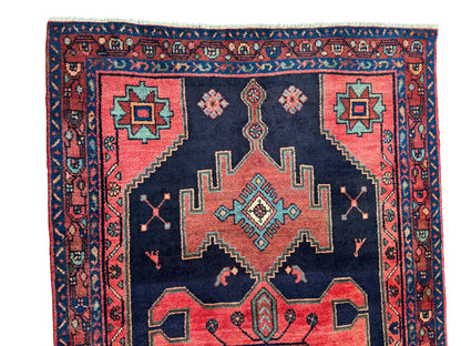 Tribal Shahsavand day-bed rug, Persia 232×111 cm | Rug# 10549