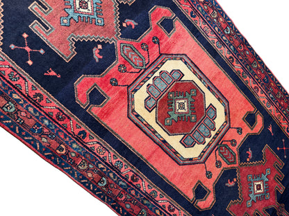 Tribal Shahsavand day-bed rug, Persia 232×111 cm | Rug# 10549