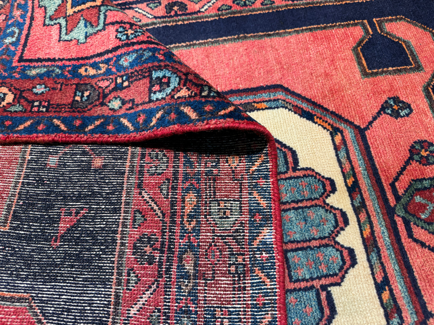 Tribal Shahsavand day-bed rug, Persia 232×111 cm | Rug# 10549