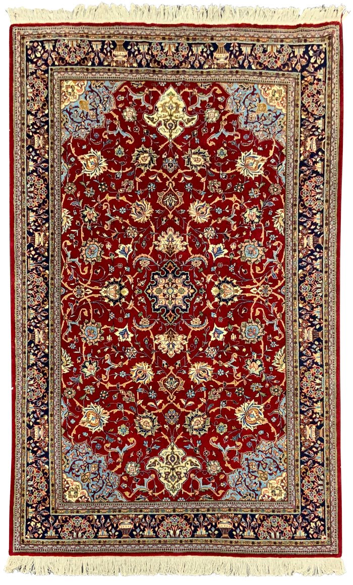 Rare Persian Sarouk Tree-of-Life Rug 195x135 cm | Rug# 10557
