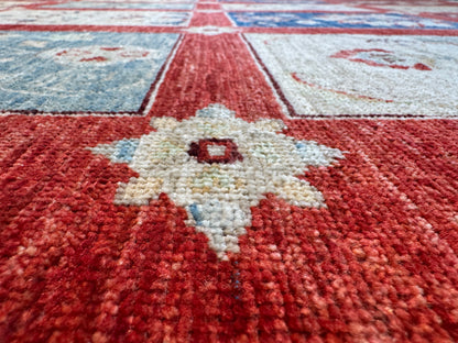 Afghan Turkaman weave, Graden design 230×161 cm | Rug# 10642