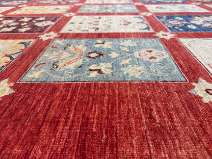 Afghan Turkaman weave, Graden design 230×161 cm | Rug# 10642