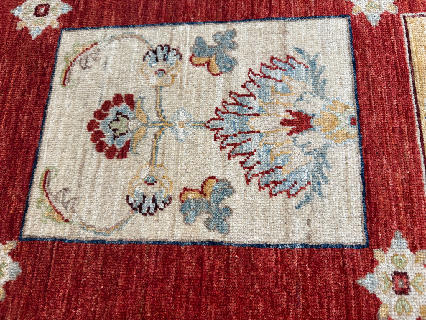 Afghan Turkaman weave, Graden design 230×161 cm | Rug# 10642