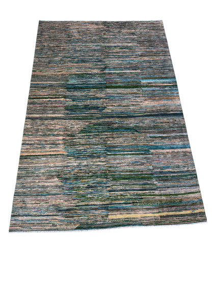 Afghan Turkaman weave Qazni wool pile 300x197 cm | Rug# 10643