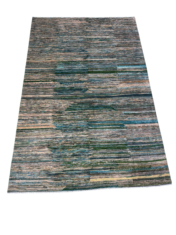 Afghan Turkaman weave Qazni wool pile 300x197 cm | Rug# 10643