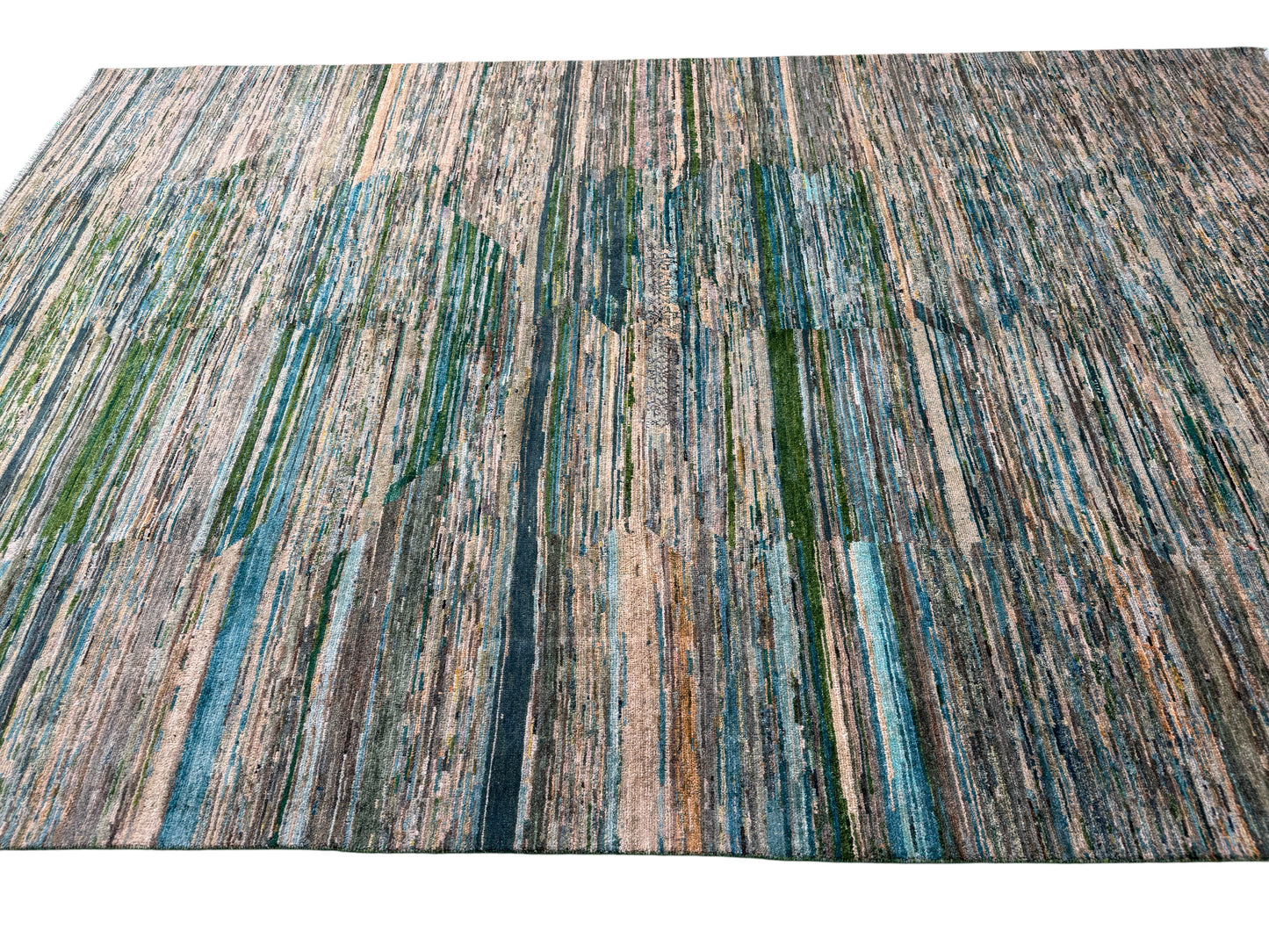 Afghan Turkaman weave Qazni wool pile 300x197 cm | Rug# 10643