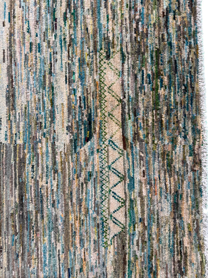 Afghan Turkaman weave Qazni wool pile 300x197 cm | Rug# 10643
