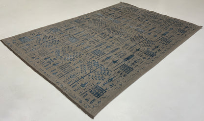 Transitional classic rug, fine wool and bamboo-silk 298x208cm | Rug# 10649
