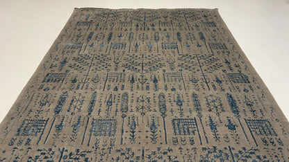 Transitional classic rug, fine wool and bamboo-silk 298x208cm | Rug# 10649