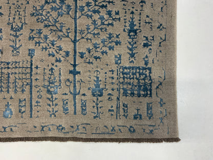 Transitional classic rug, fine wool and bamboo-silk 298x208cm | Rug# 10649
