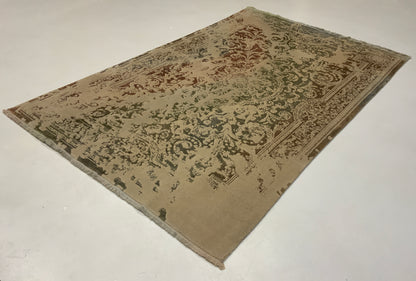Hand-woven fine wool and bamboo silk pile  Transitional rug 280x178cm  | Rug# 10651