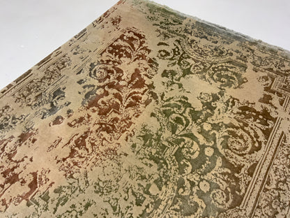 Hand-woven fine wool and bamboo silk pile  Transitional rug 280x178cm  | Rug# 10651