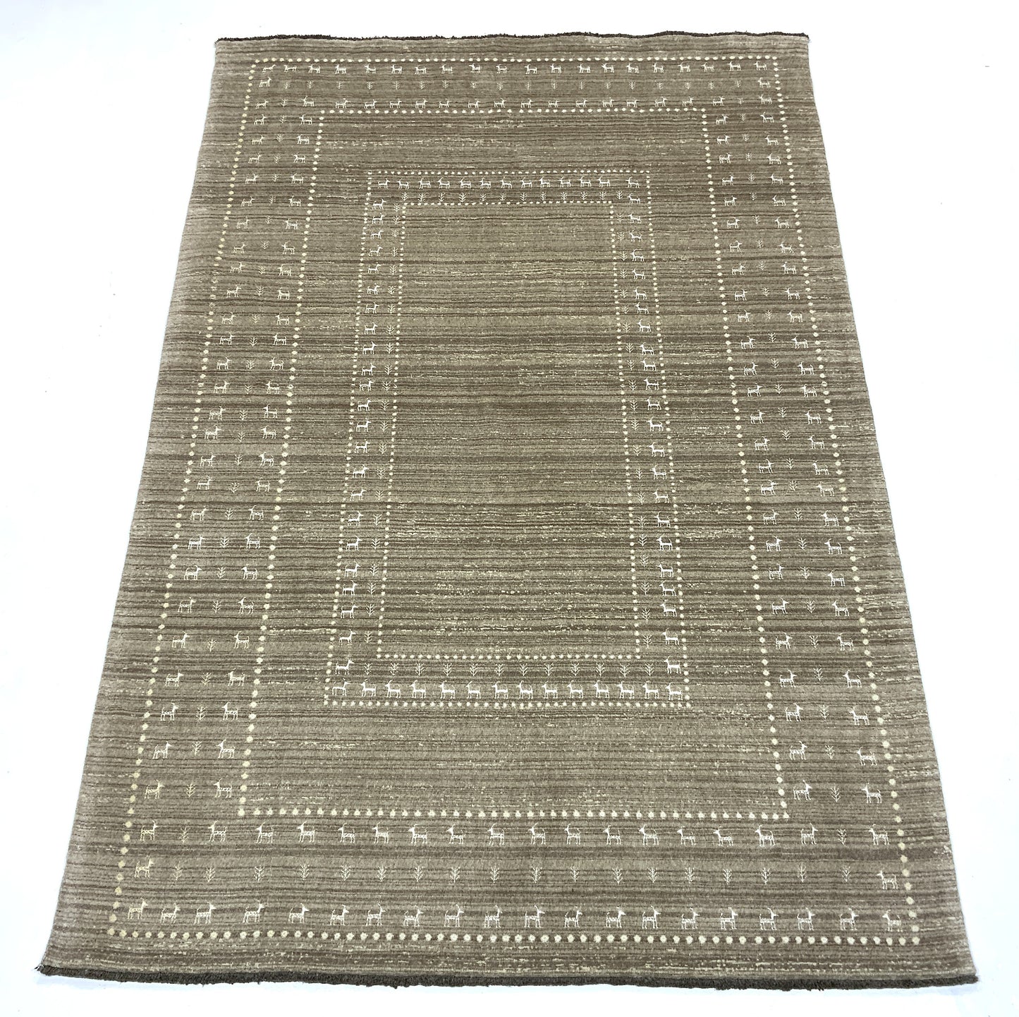 Hand-Loom rug woven with fine wool and bamboo silk, 297x201cm | Rug# 10657