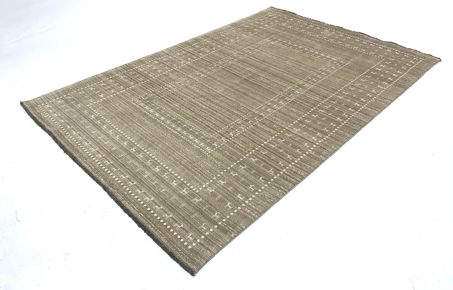 Hand-Loom rug woven with fine wool and bamboo silk, 297x201cm | Rug# 10657