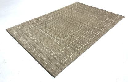 Hand-Loom rug woven with fine wool and bamboo silk, 297x201cm | Rug# 10657
