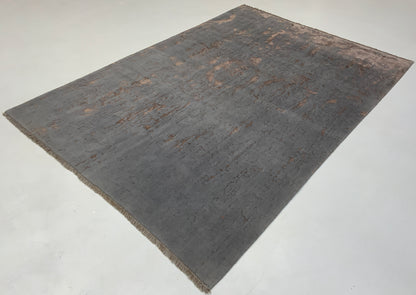 Hand woven with fine wool and bamboo silk pile  285x200cm  | Rug# 10663