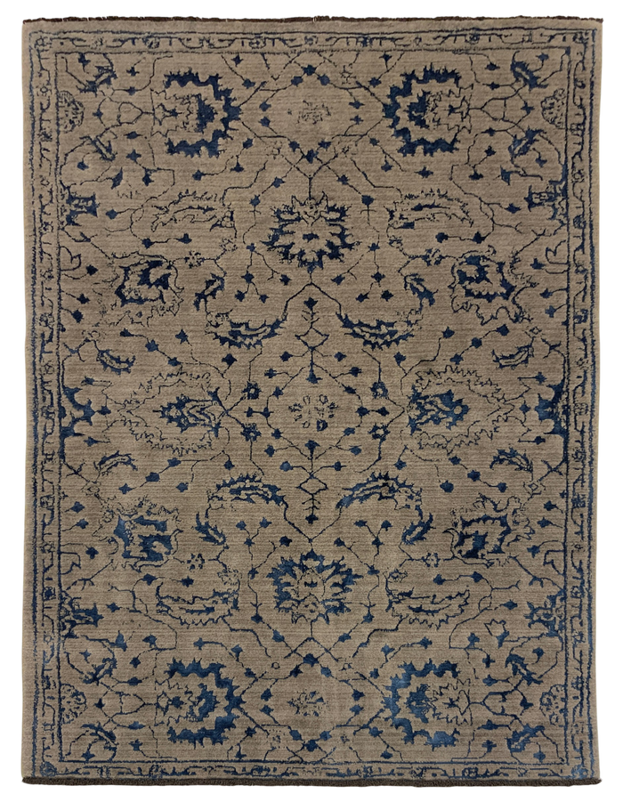 Jaccard-Loom Wool & Bamboo Silk Rug 238x178 cm | Rug# 10679